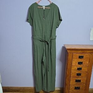 Ava & Viv Deep Green Jumpsuit